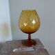 Amber glass or crystal bowl