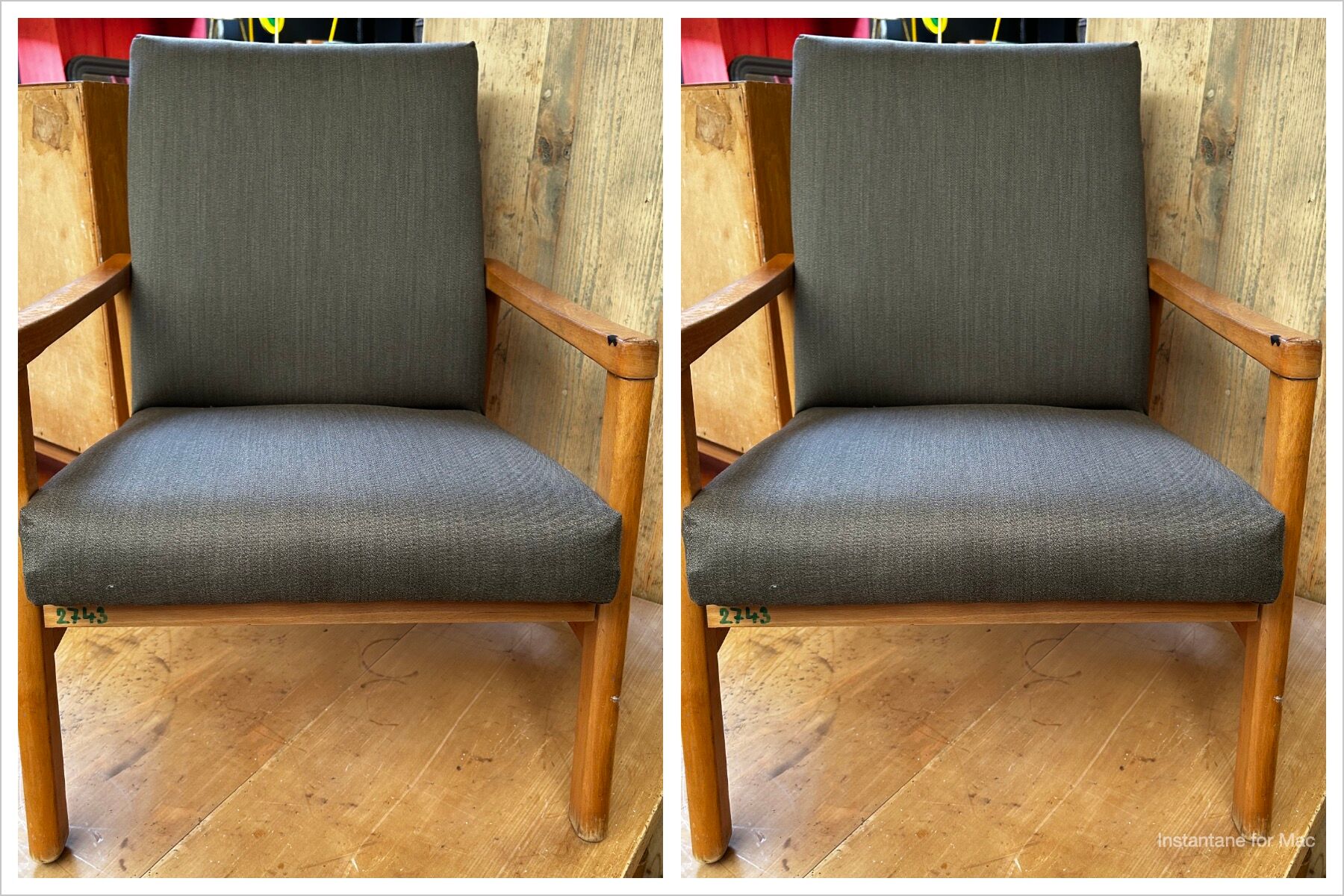 Paire de fauteuils vintage