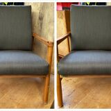 Paire de fauteuils vintage
