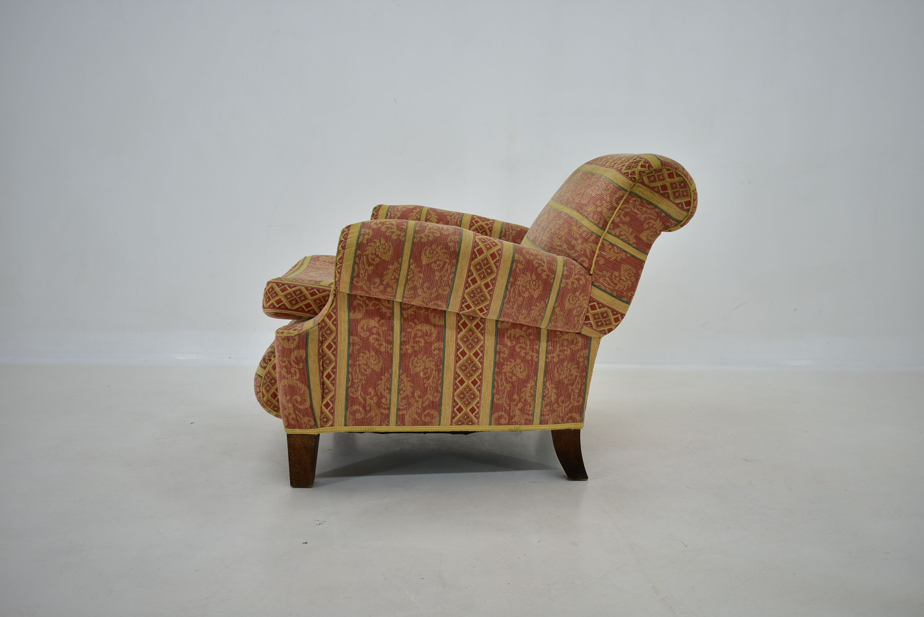 1940s Art Deco Armchair, Czechoslovakia