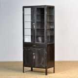 Polished iron medicine cabinet, 1950s
