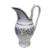 Aiguière en porcelaine de Paris anse col de cygne