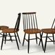 Set of 4 vintage wooden chairs, 1960s