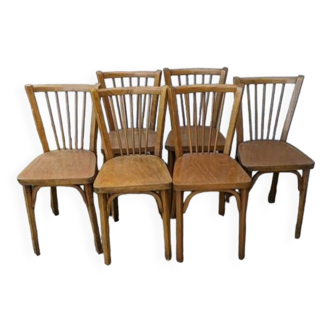 Lot de 6 chaises bistrot Baumann