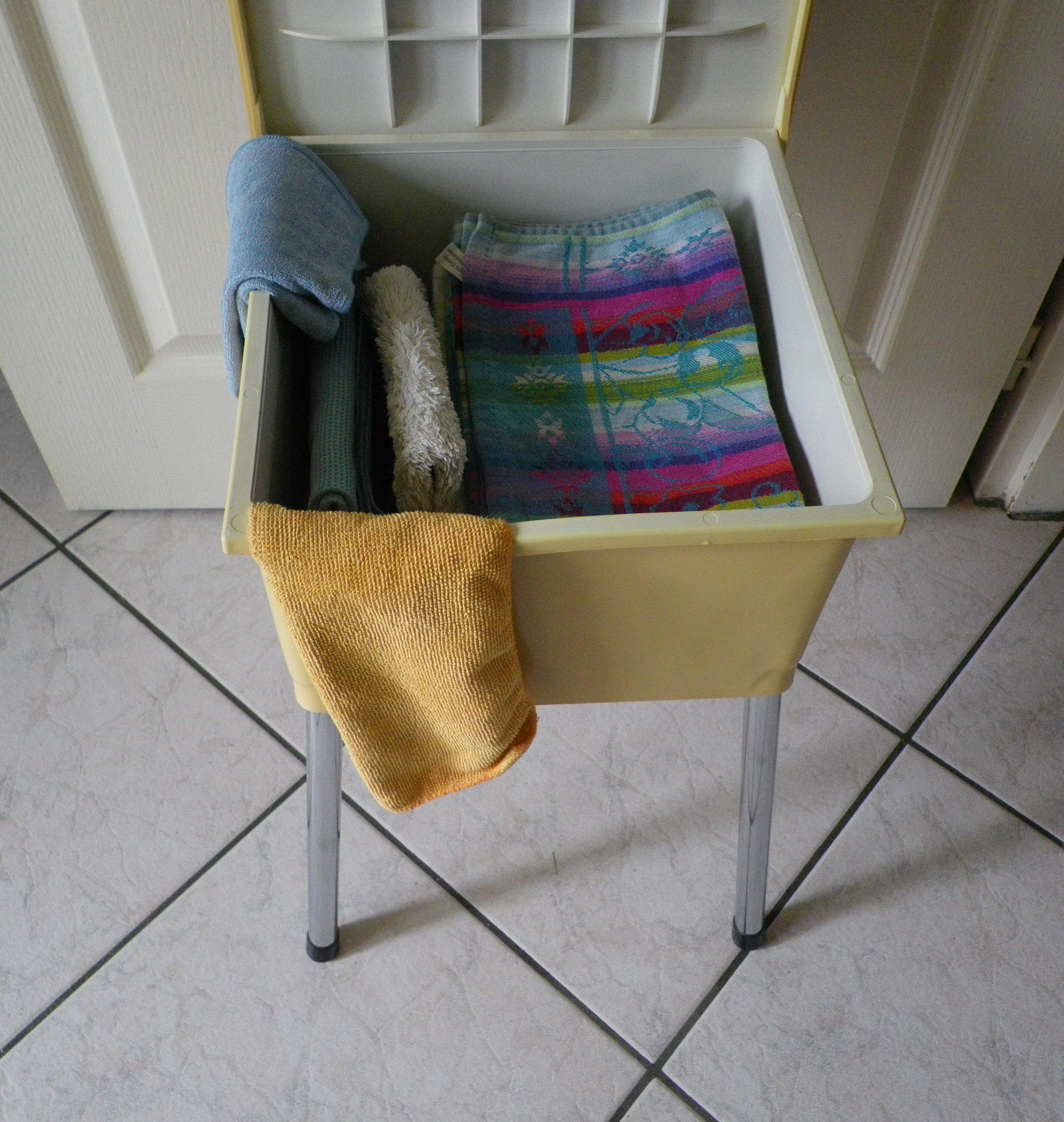 Vintage stool with storage box -1960s