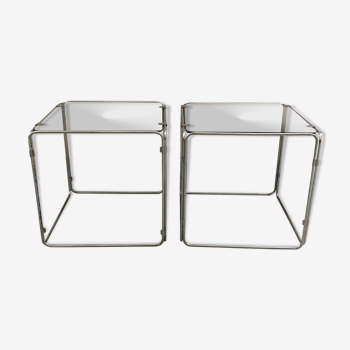 Paire de tables d’appoint