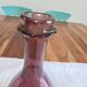 Service Verrerie de Biot, carafe et 4 verres en verre soufflé améthyste