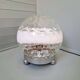 Large table lamp in blown honeycomb glass, 1970.