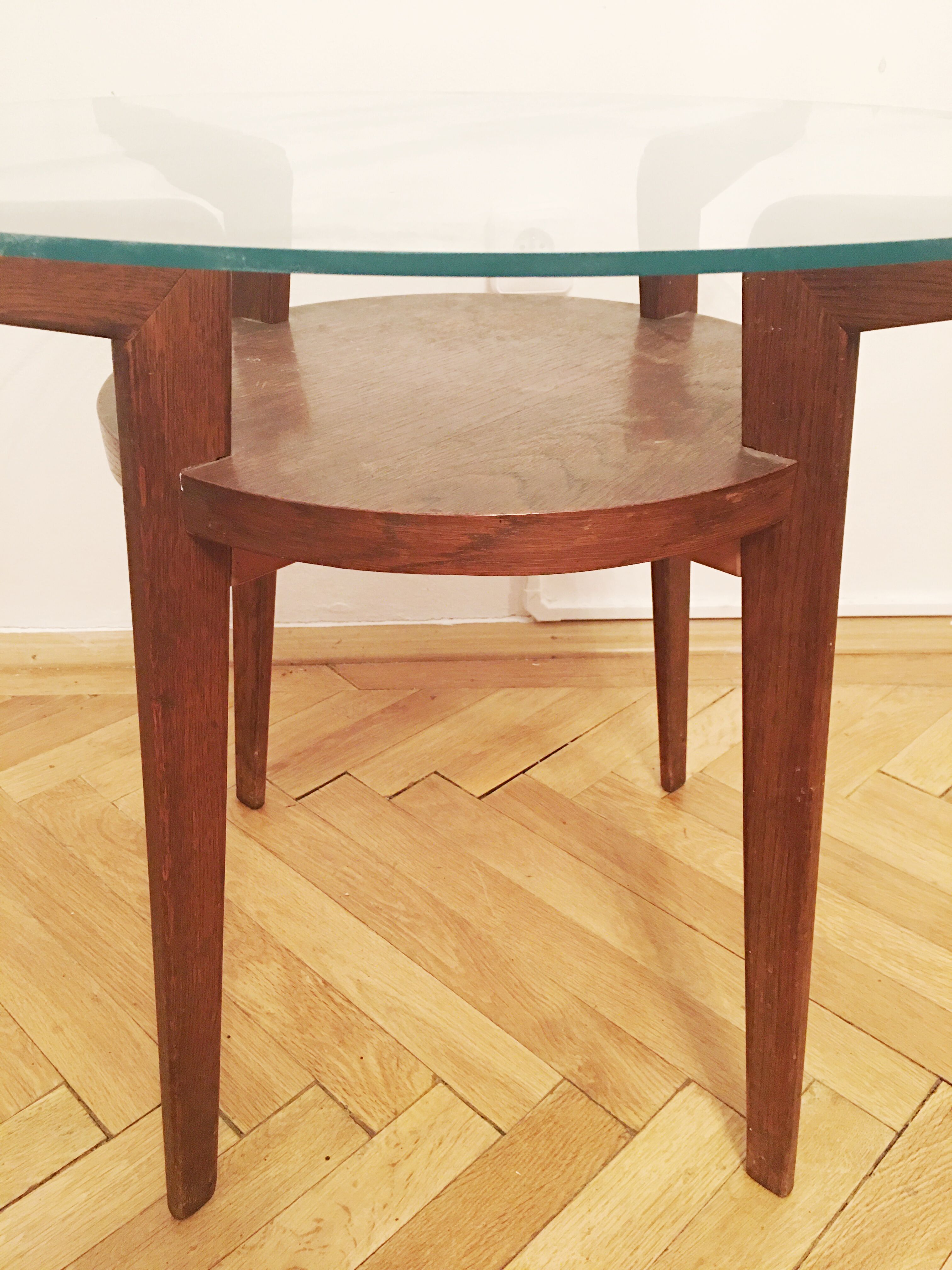 Round Coffee Table by Karel Kozelka and Antonin Kropacek, 1940s