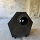 Fireplace, Don Bar stove in patinated steel, 1970s