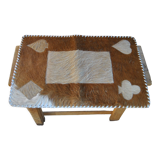 60s Cowhide Card Game Mat