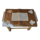 60s Cowhide Card Game Mat