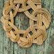 Vintage braided wicker underside
