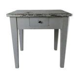Solid oak side table