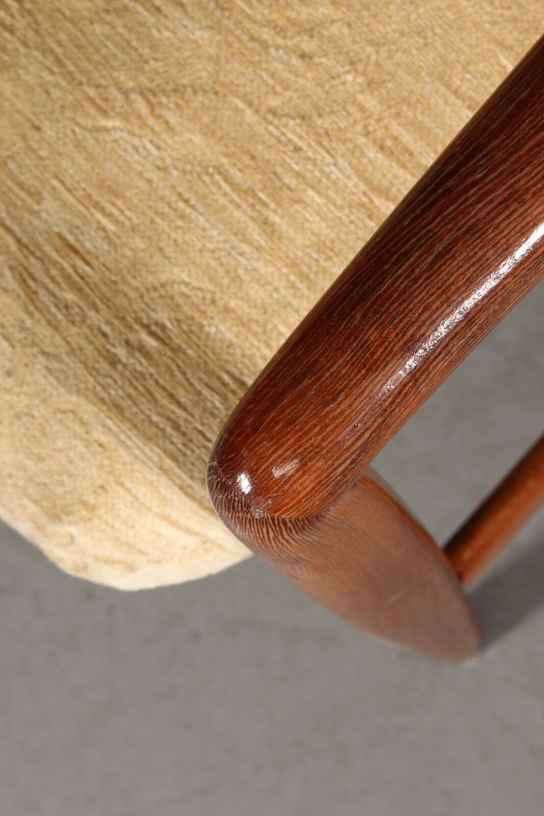 Alf Svensson. Armchair model 'Kontur', elm wood