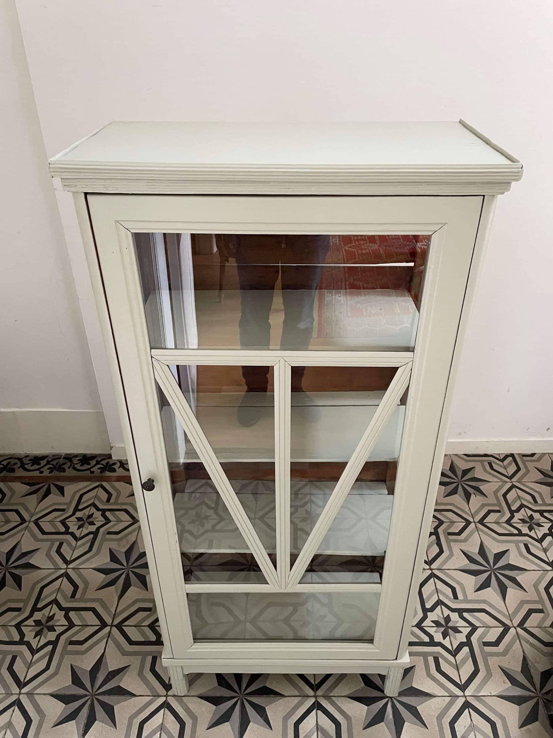 Renovated 1900 glass cabinet