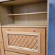 Armoire commode bois et rotin 1960