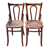 Pair of Bauman bistro chairs - Art Nouveau