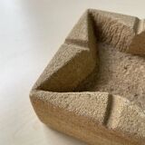 Square stone ashtray