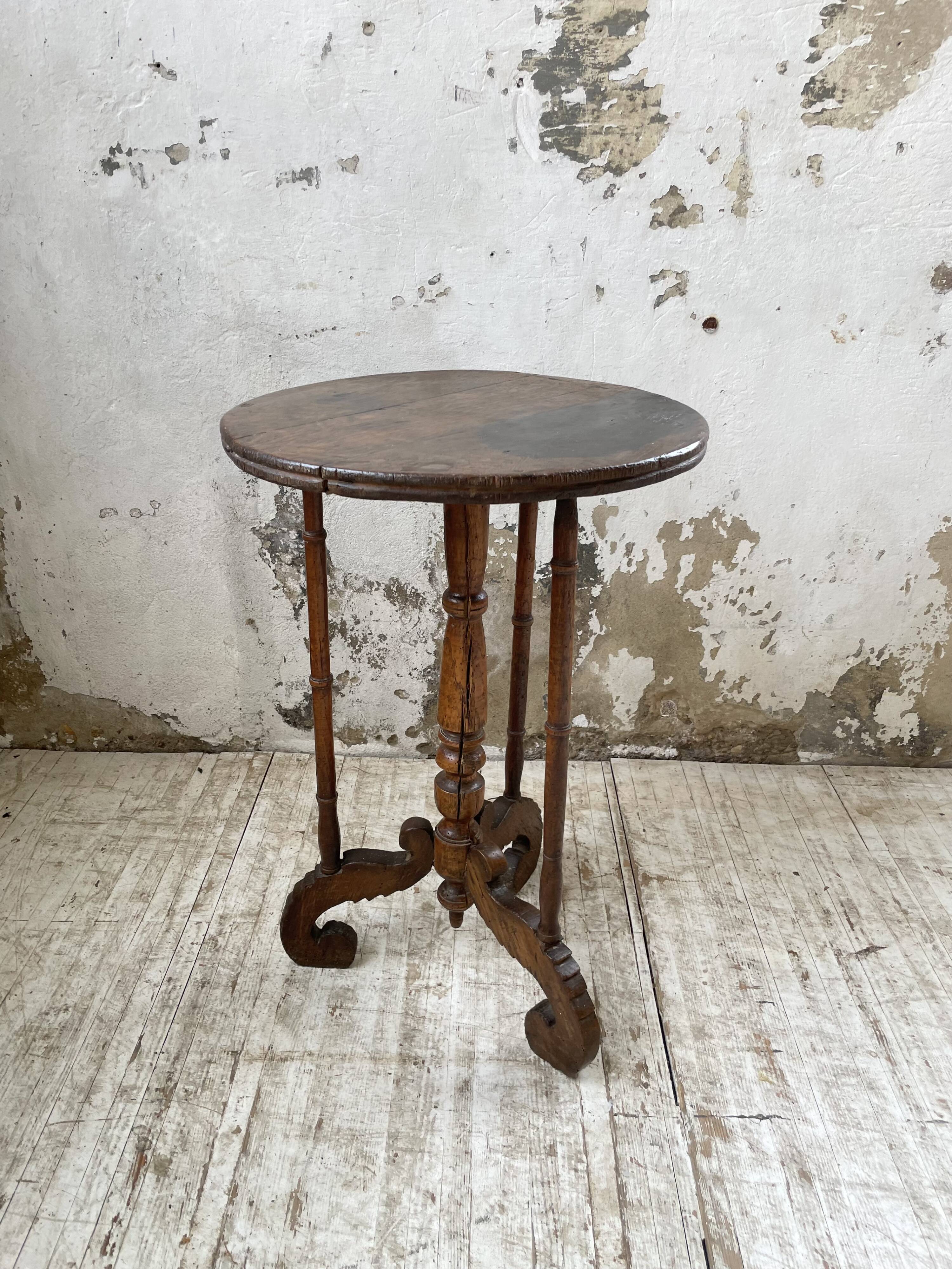 19th century oak pedestal console