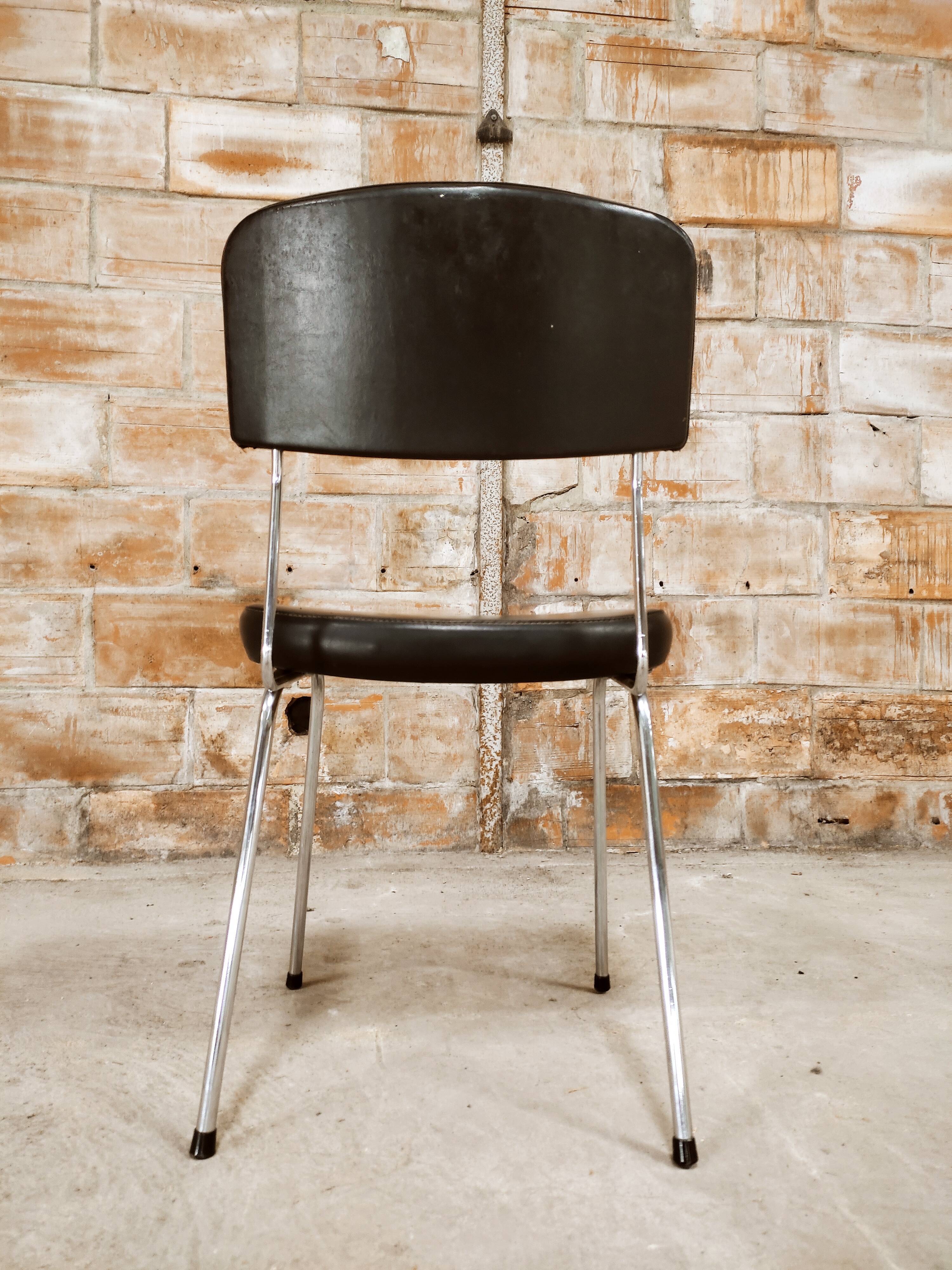 OEM chair - Strafor black with chrome base