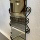 Miroir d’entrée vintage fer forgé avec tablette 38x105cm