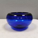 Blue PROVENCE bowl designed by Per Lütken for Holmegaard Glassworks 1955 Denmark