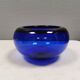 Blue PROVENCE bowl designed by Per Lütken for Holmegaard Glassworks 1955 Denmark