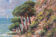 Paysage côtier avec voiliers