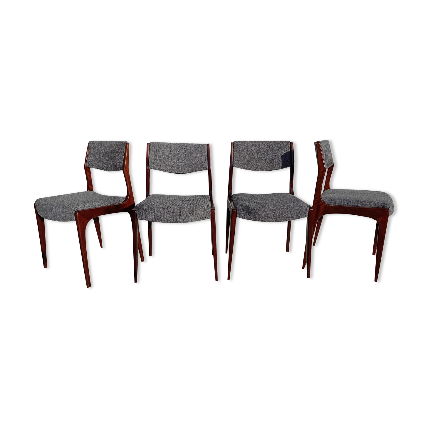 Scandinavian design chairs in rosewood