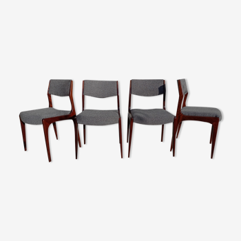 Scandinavian design chairs in rosewood