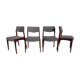 Scandinavian design chairs in rosewood
