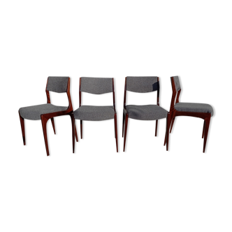 Scandinavian design chairs in rosewood