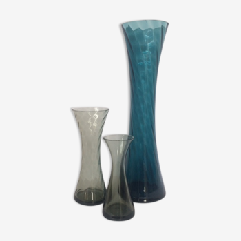 Vases en cristal Alfred Taube vers 1950