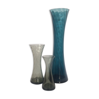 Vases en cristal Alfred Taube vers 1950