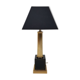 Lampe neoclassique a colonne doré Le Dauphin Olympe
