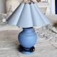 Lampe de chevet vintage bleue style coastal