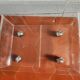70s plexiglass coffee table