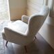 Organic wingback chairs in the 50-60s vintage armchair