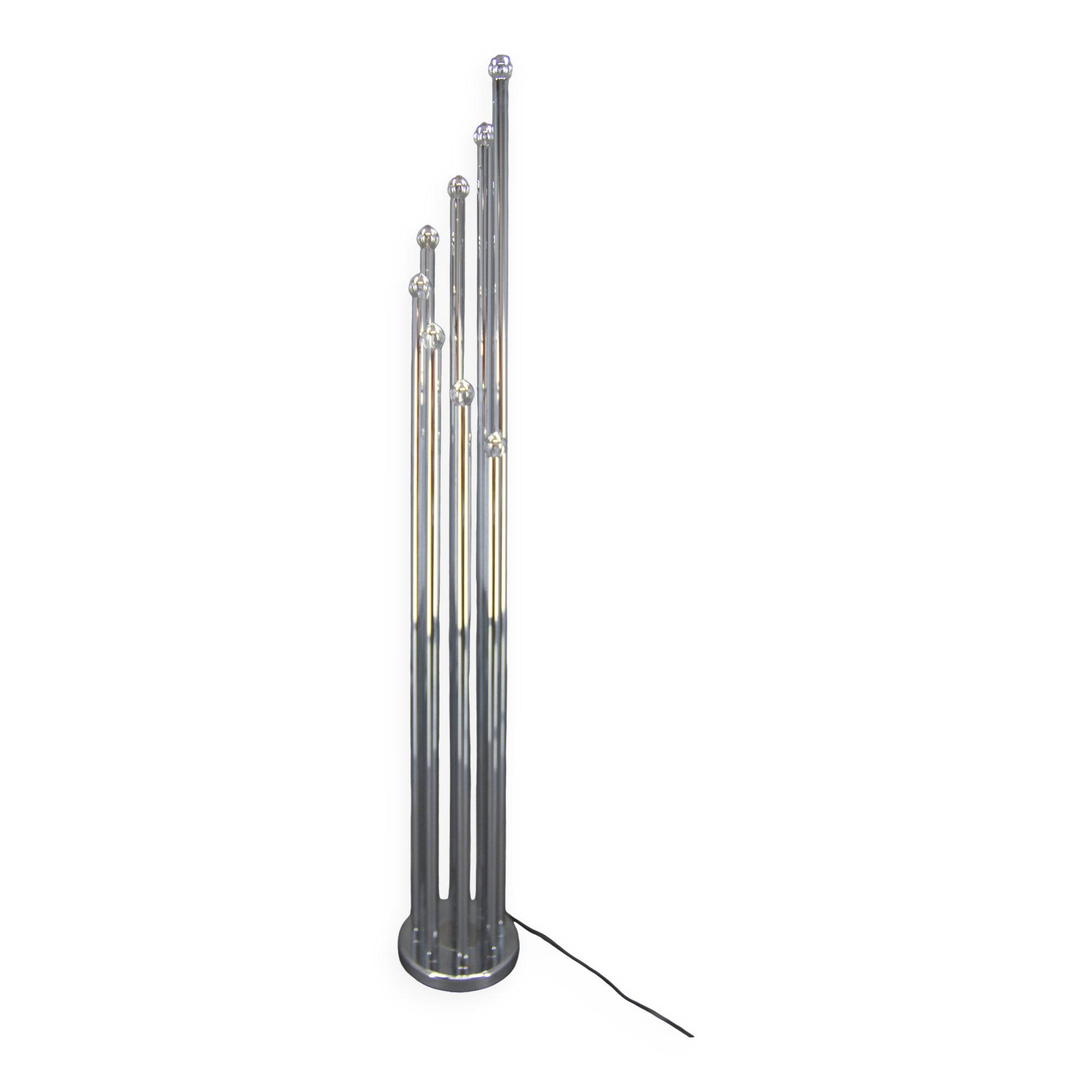 Chrome floor lamp by Goffredo Reggiani, 1970s