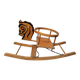 Ancien Cheval En Bois A Bascule Primus Vintage