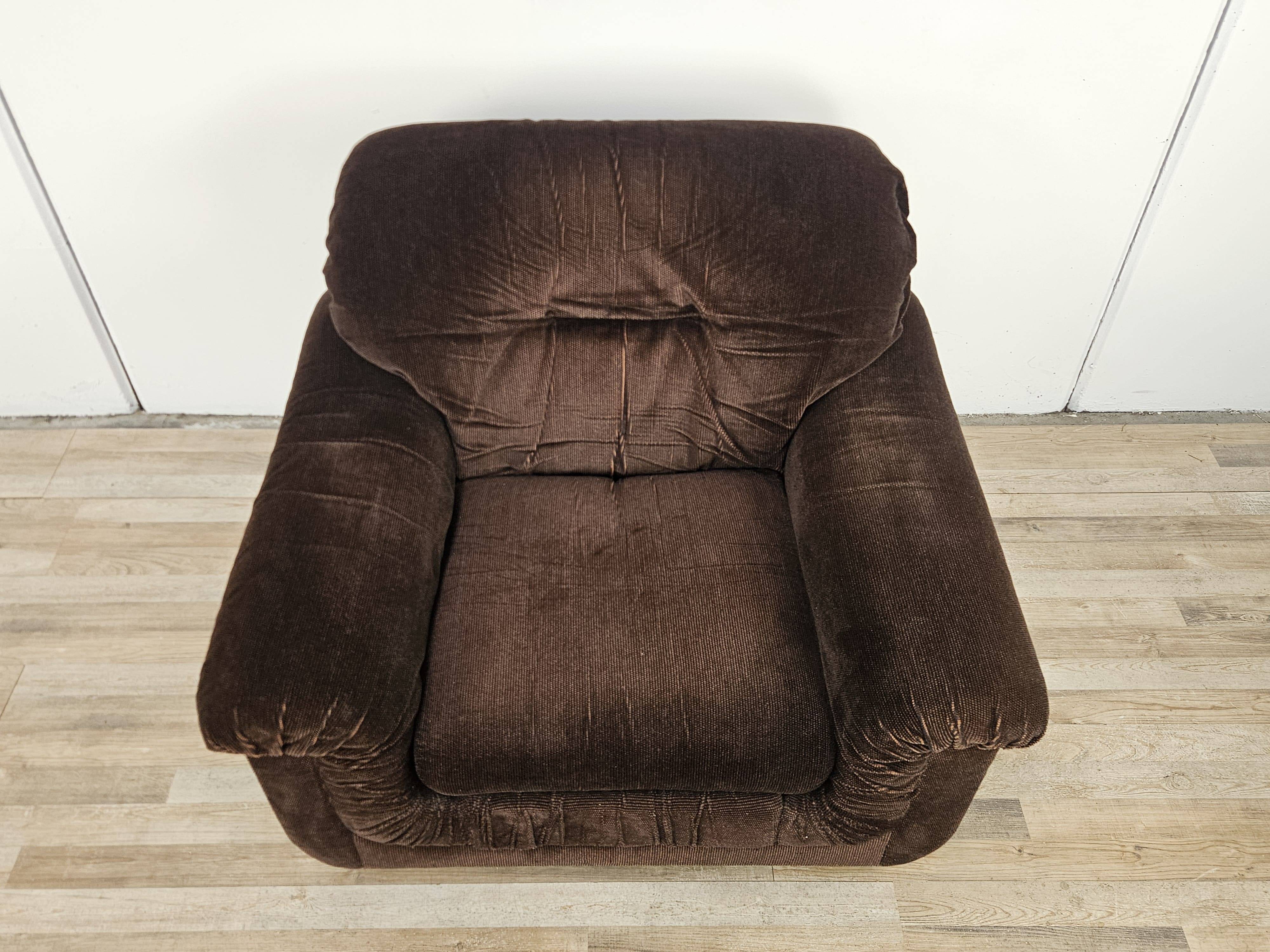 1970s fabric armchair by B&T Salotti
