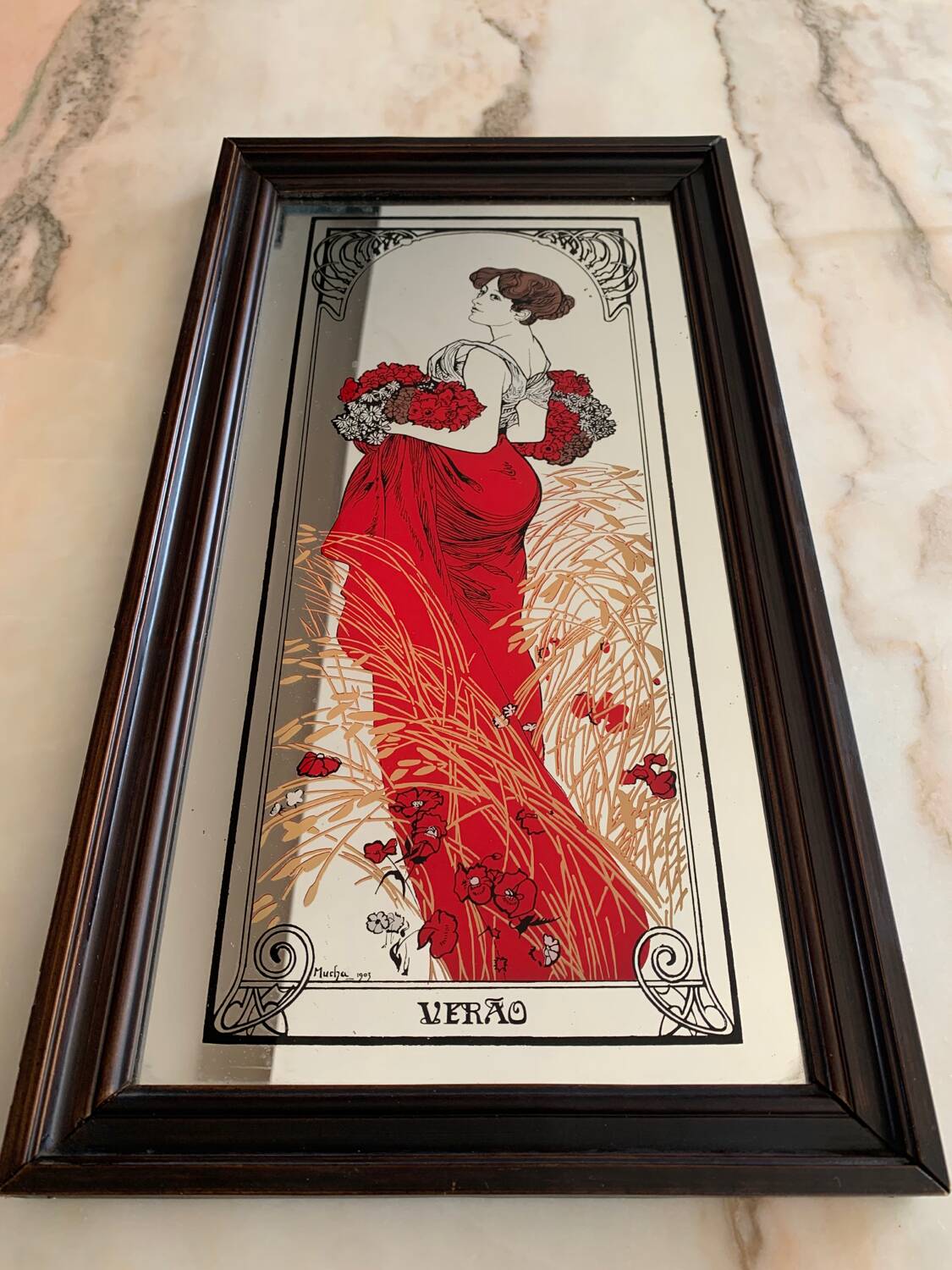 Alphonse Mucha mirrors “The 4 seasons”