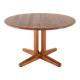 Danish round 2x extendable dining table 'Sindal' - teak