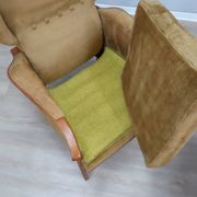 1950s Camea Italian reclining armchairs dralon velvet, set of 2