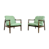 Pair of gfm-64 armchairs by edmund homa 1960's