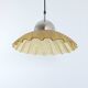 Vintage glass and metal pendant light, 1980s
