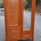 Parisian golden oak cabinet 1950