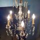 Grapevine chandelier NINETEENTH bronze and crystal