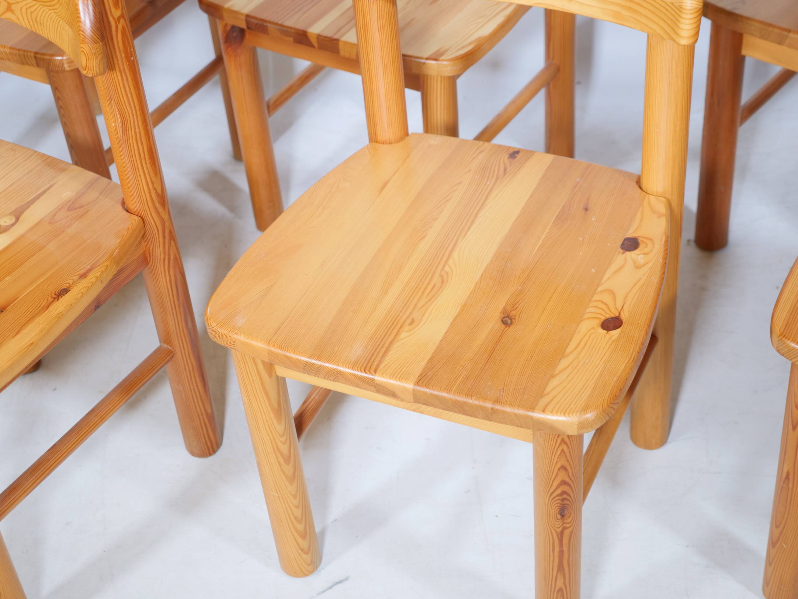 Rainer Daumiller Dining Chairs Pine Wood 1970s